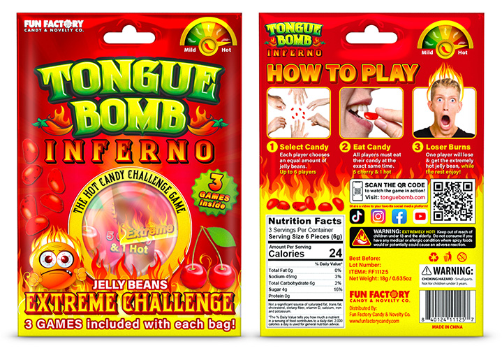 Tongue Bomb Inferno Packaging