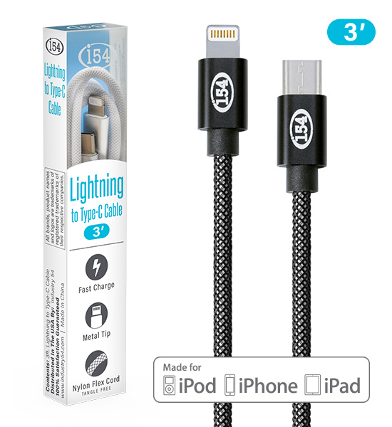 Lightning to Type-C MFI Cable