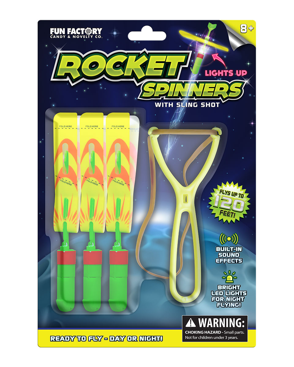 Rocket Spinners with Sling Shot